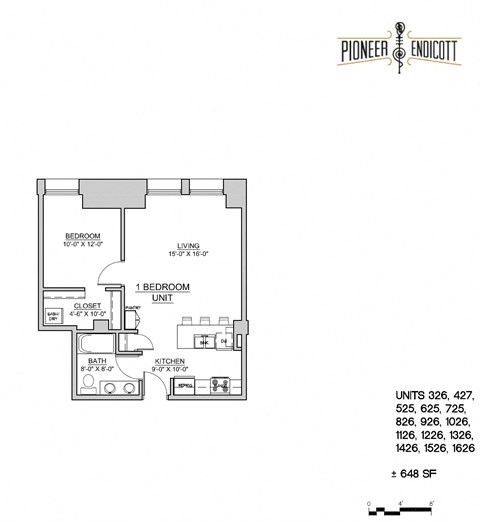 Pioneer Endicott Floorplan